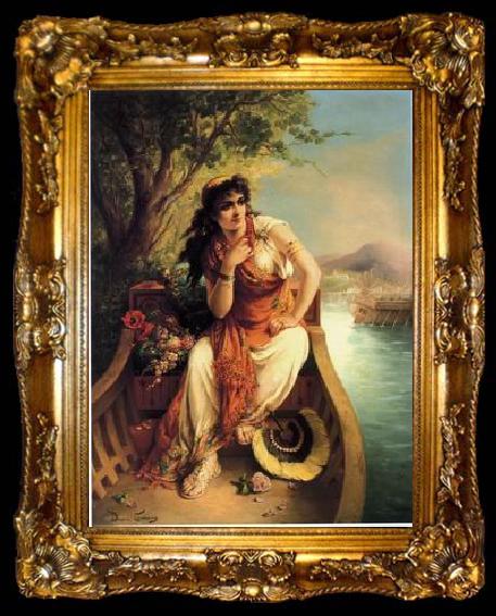 framed  unknow artist Arab or Arabic people and life. Orientalism oil paintings 435, ta009-2